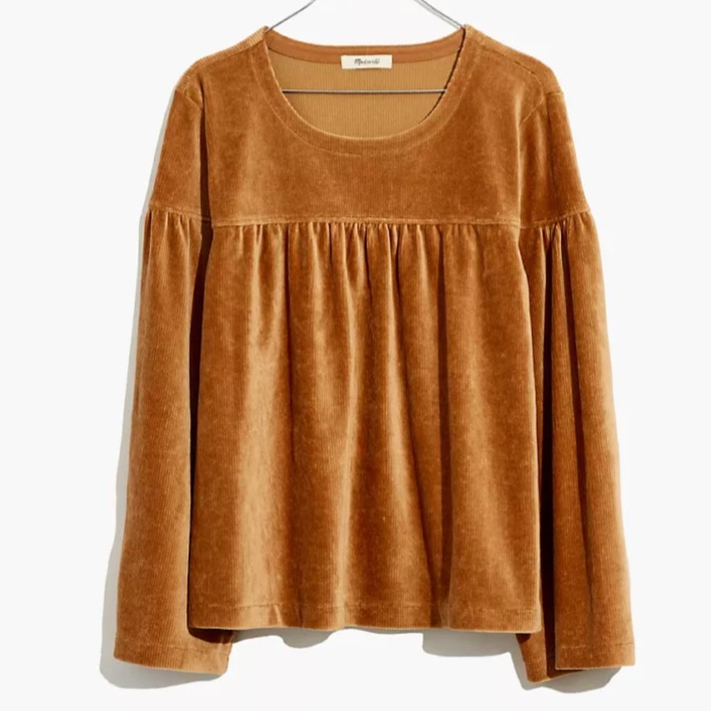 Madewell Texture & Thread Corduroy Swing Top